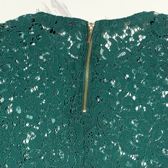 NWOT Dynamite Women’s Teal Green Lace Unlined 3/4 Sleeves Dress Size Small - Picture 8 of 15